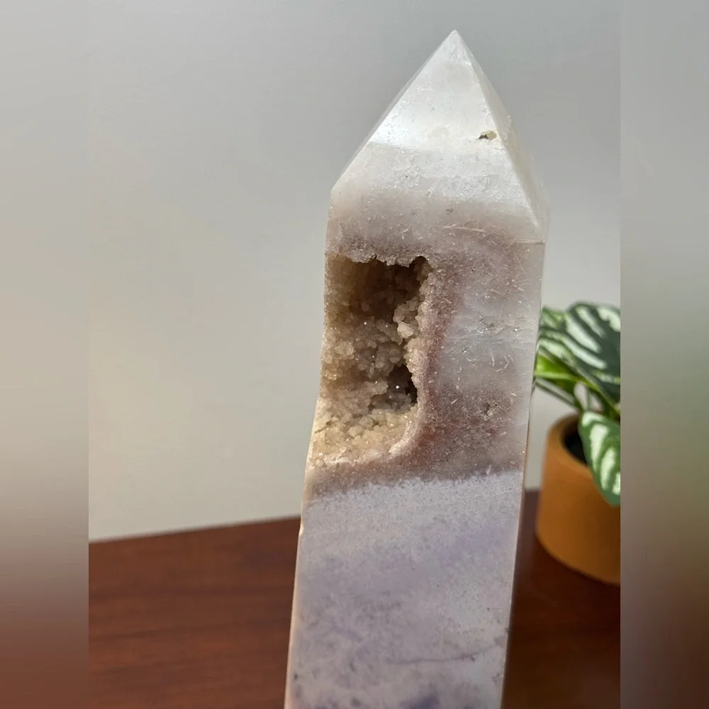4lb Huge Pink Amethyst Crystal Druzy Tower